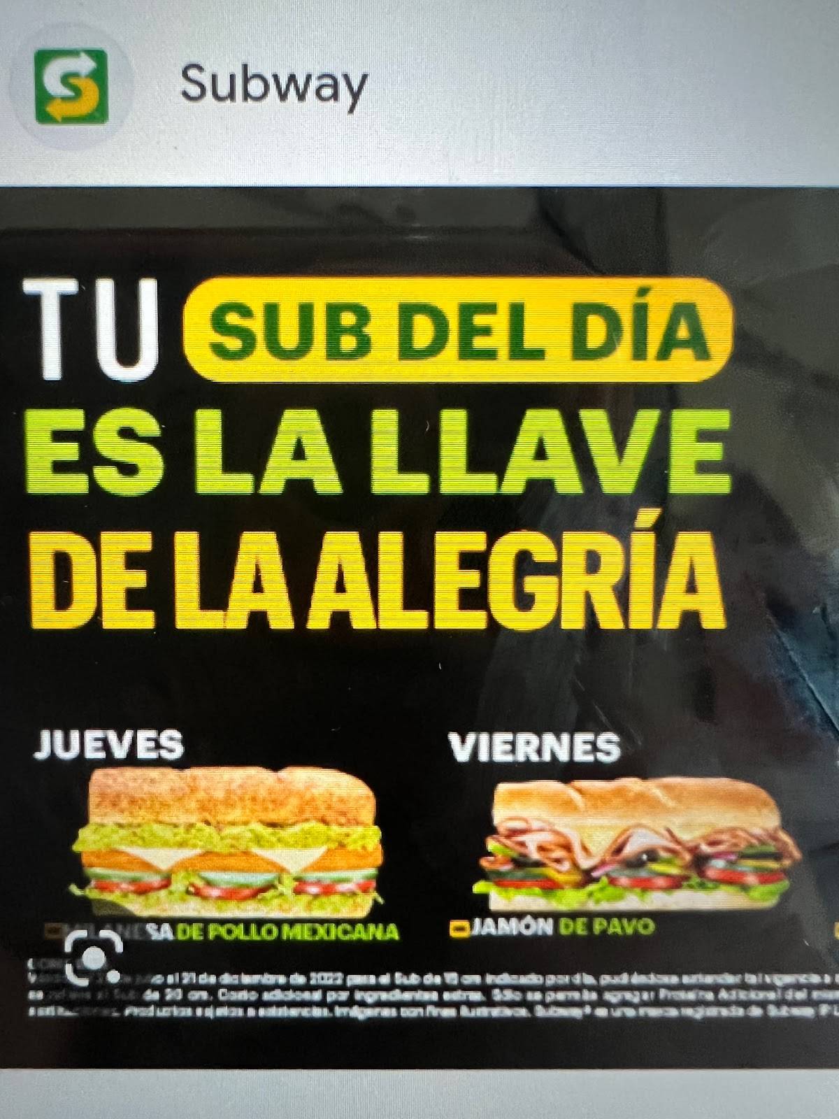 SUBWAY LAS PALMAS меню