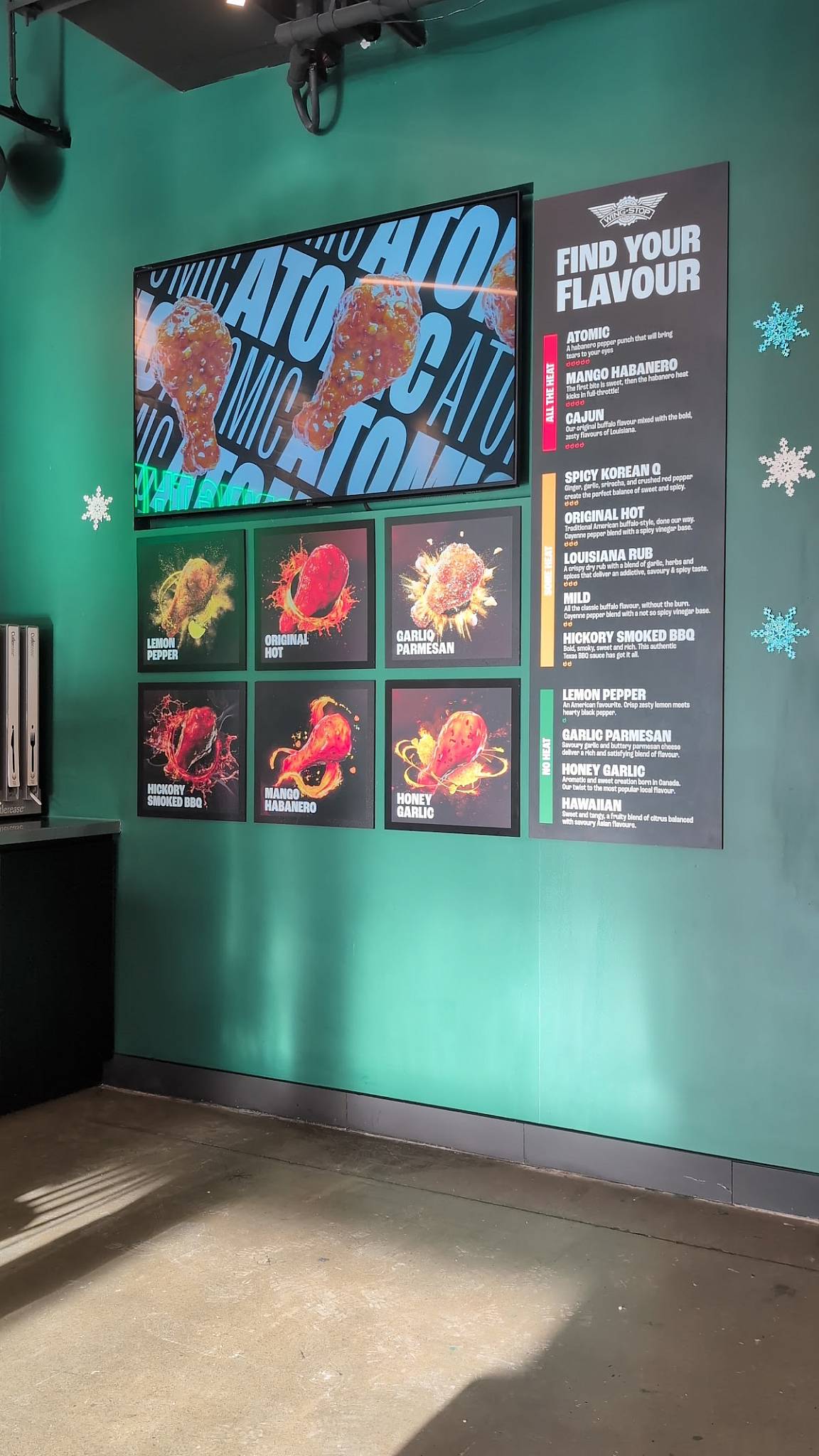 Wingstop меню