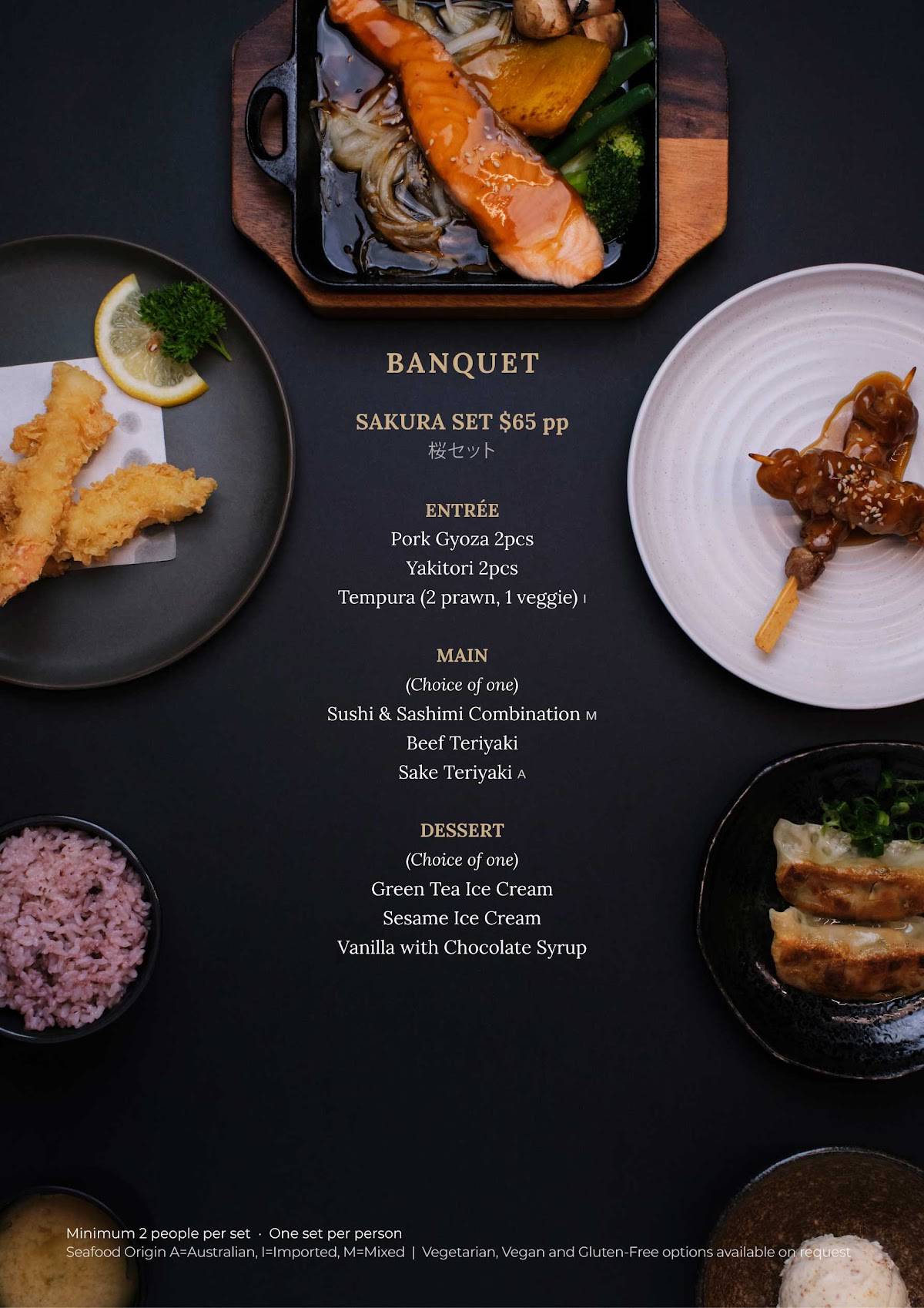 Zen Japanese Restaurant меню