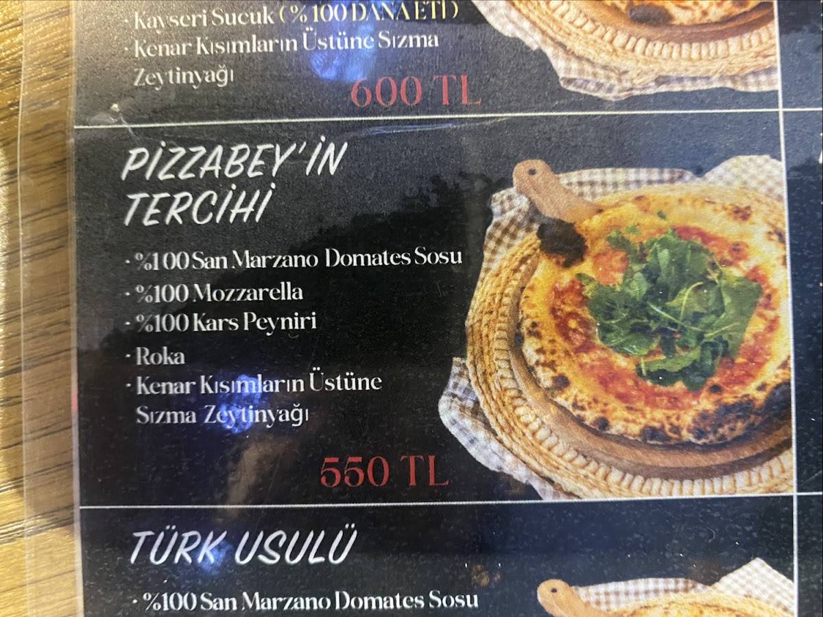 pizzabey меню