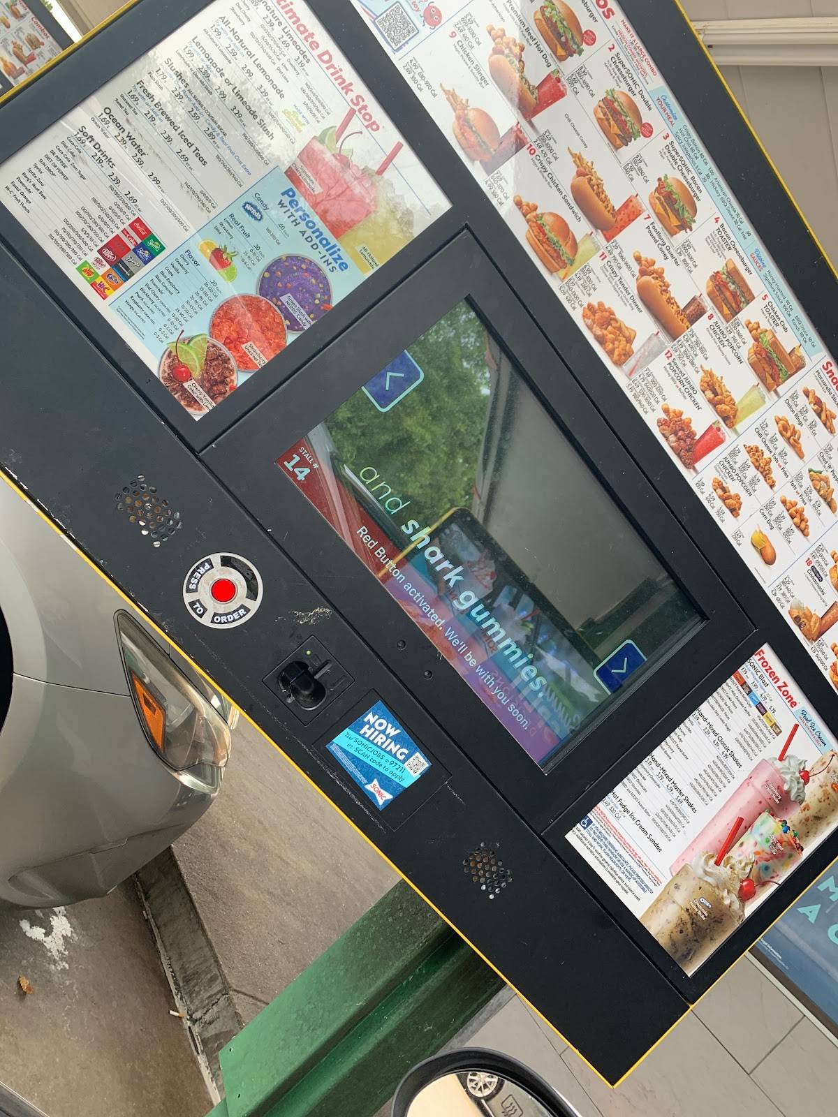 Sonic Drive-In меню