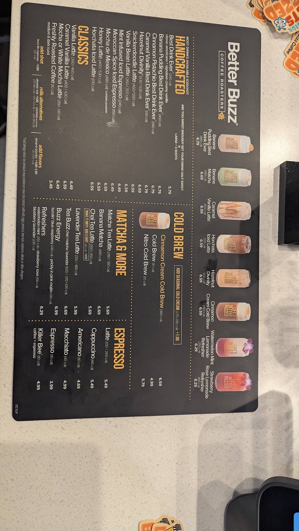 Better Buzz Coffee Riverside меню