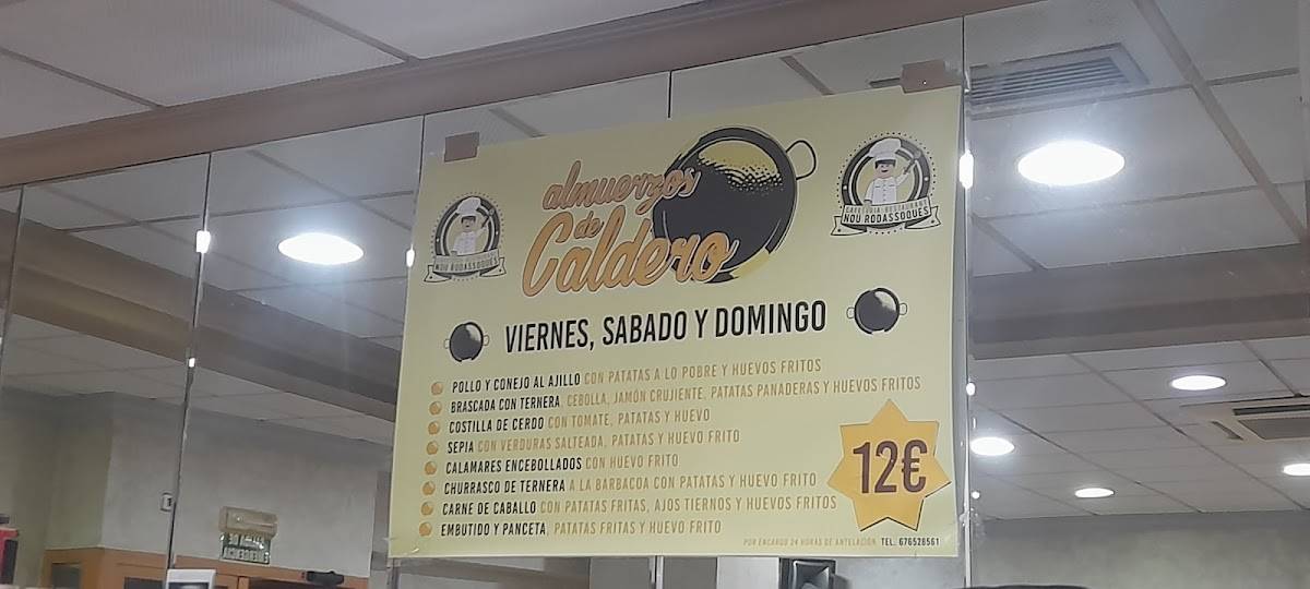 Rodassoques меню