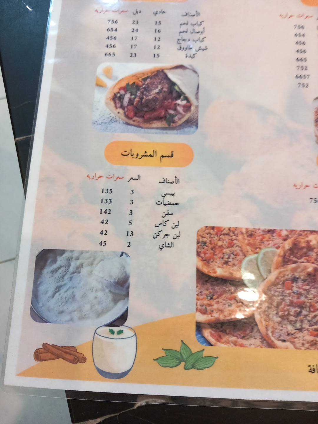 Rokn alqandel меню