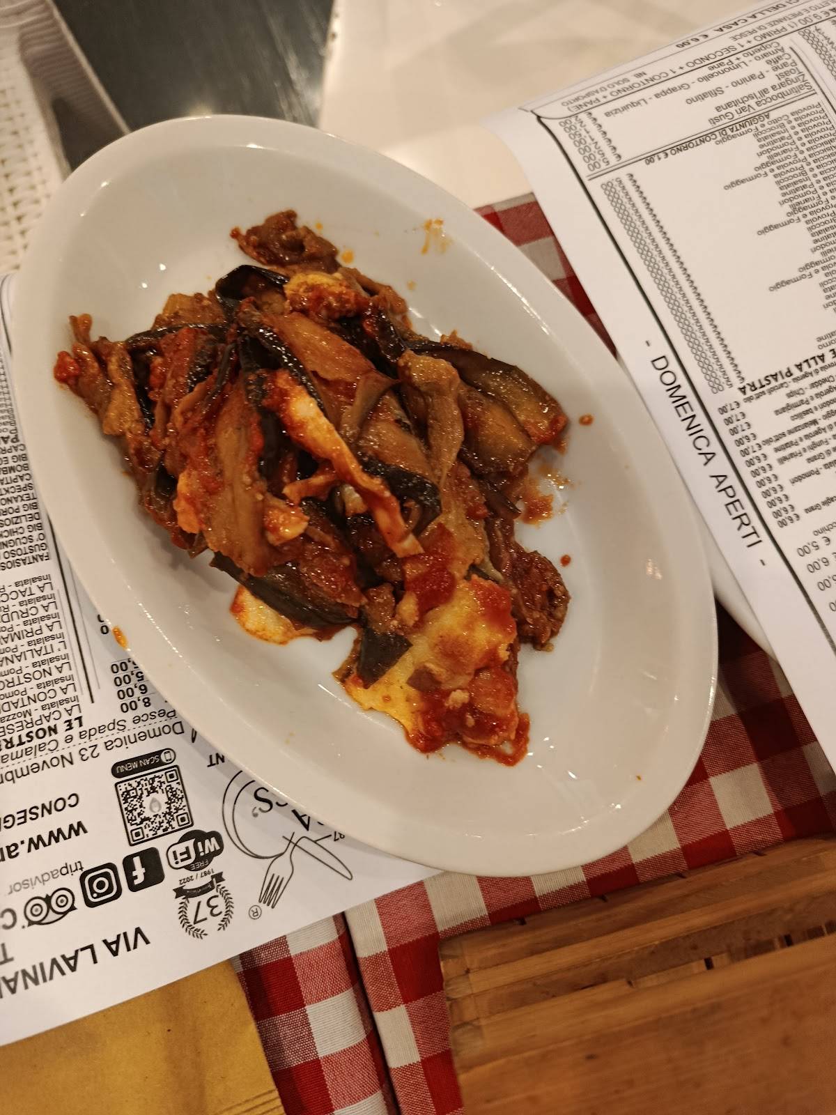 ApeRegina - Ristorante меню