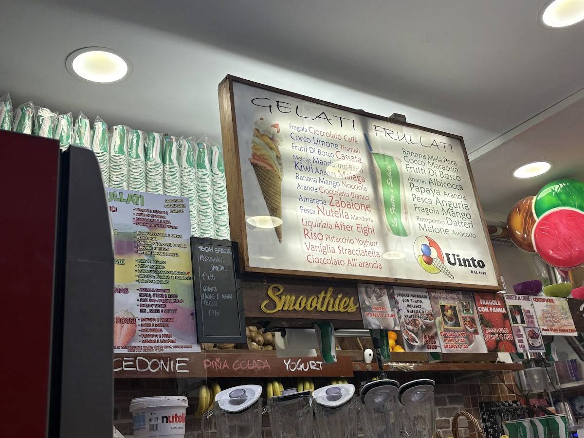 Quinto Gelateria меню