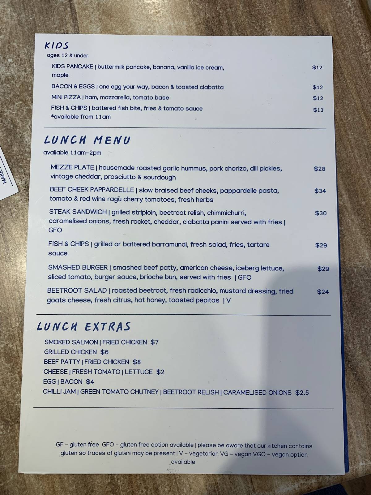 Rowdy’s Cafe Rockingham меню