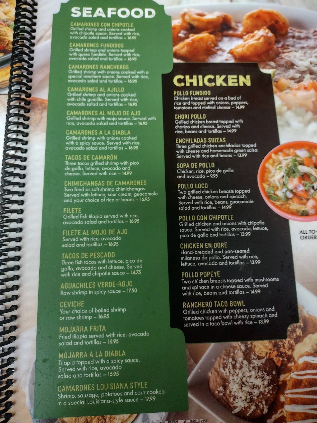 El Ranchero Mexican Restaurant меню
