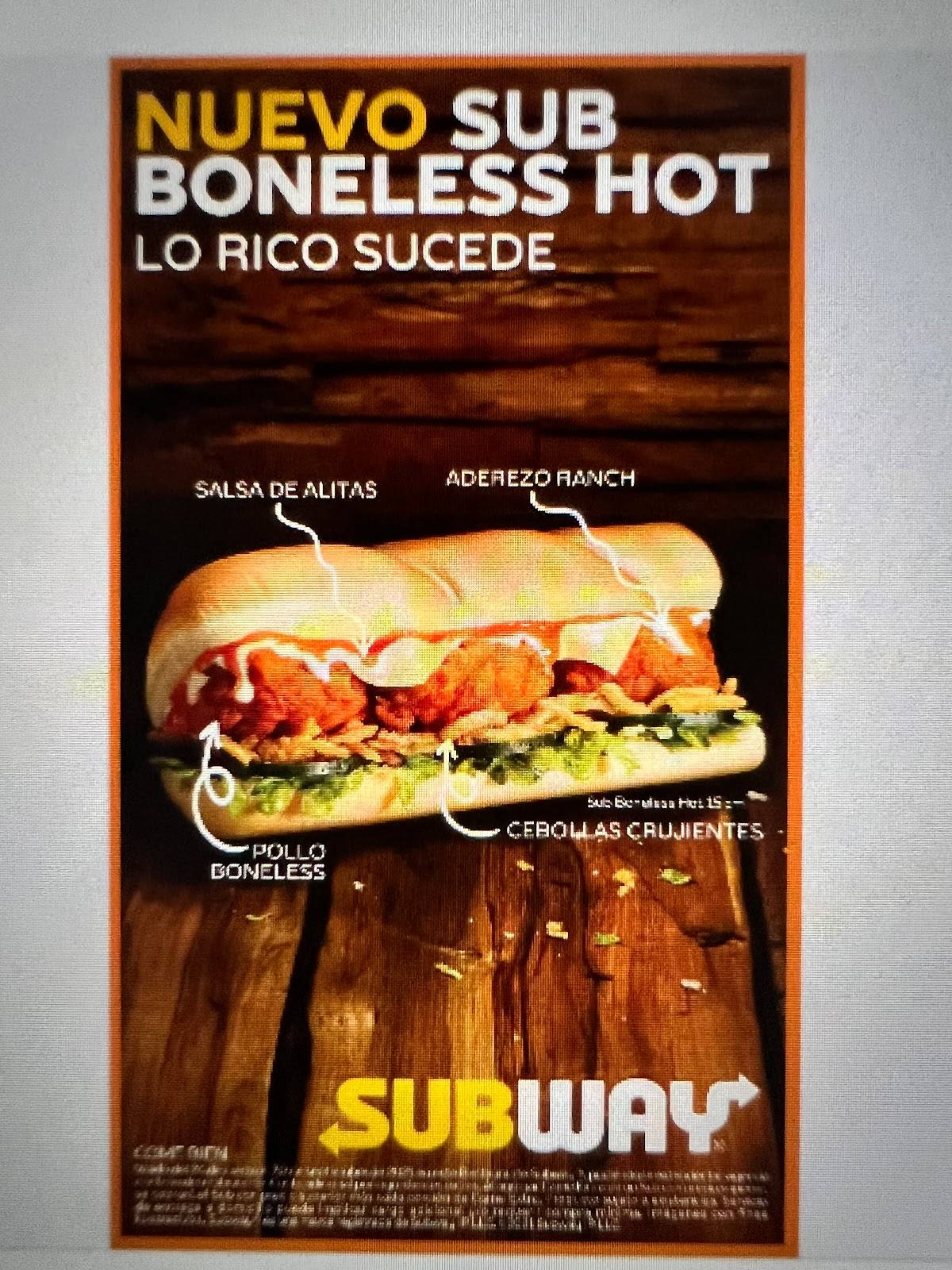 SUBWAY LAS PALMAS меню