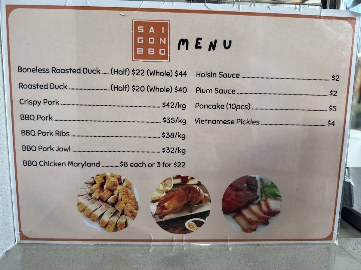 Saigon BBQ меню