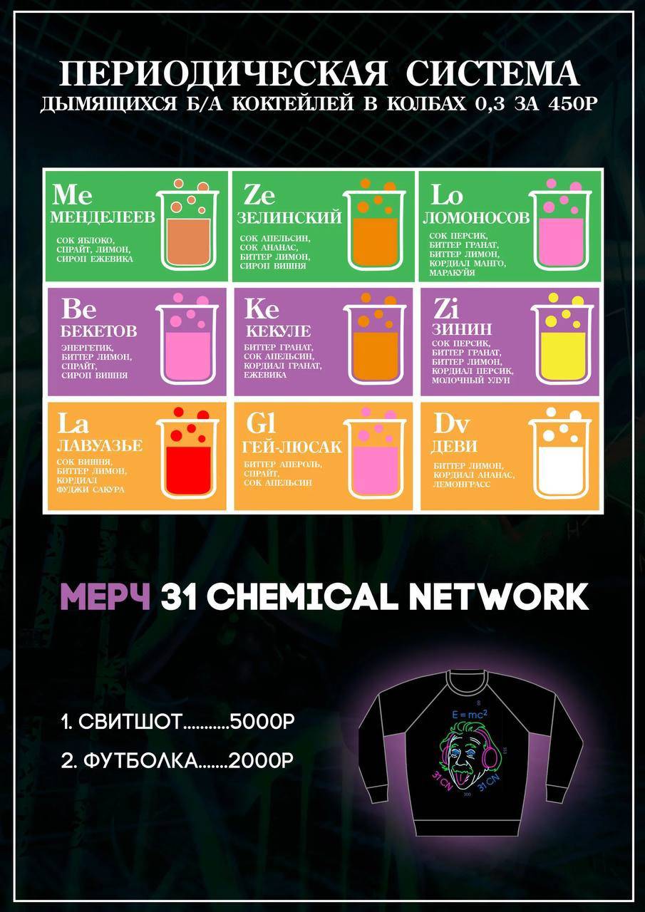 Неон меню