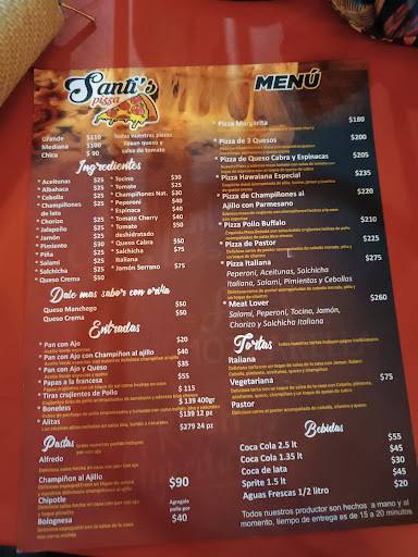 Santi's Pizza меню