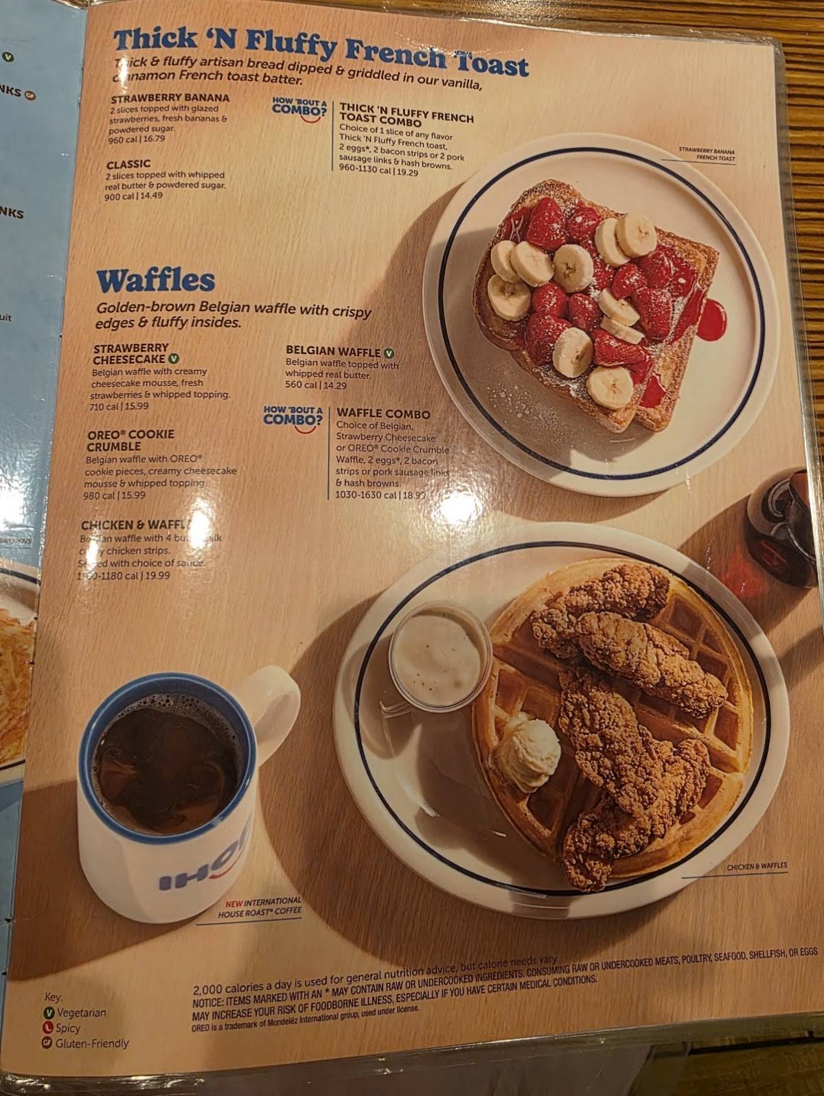 IHOP меню