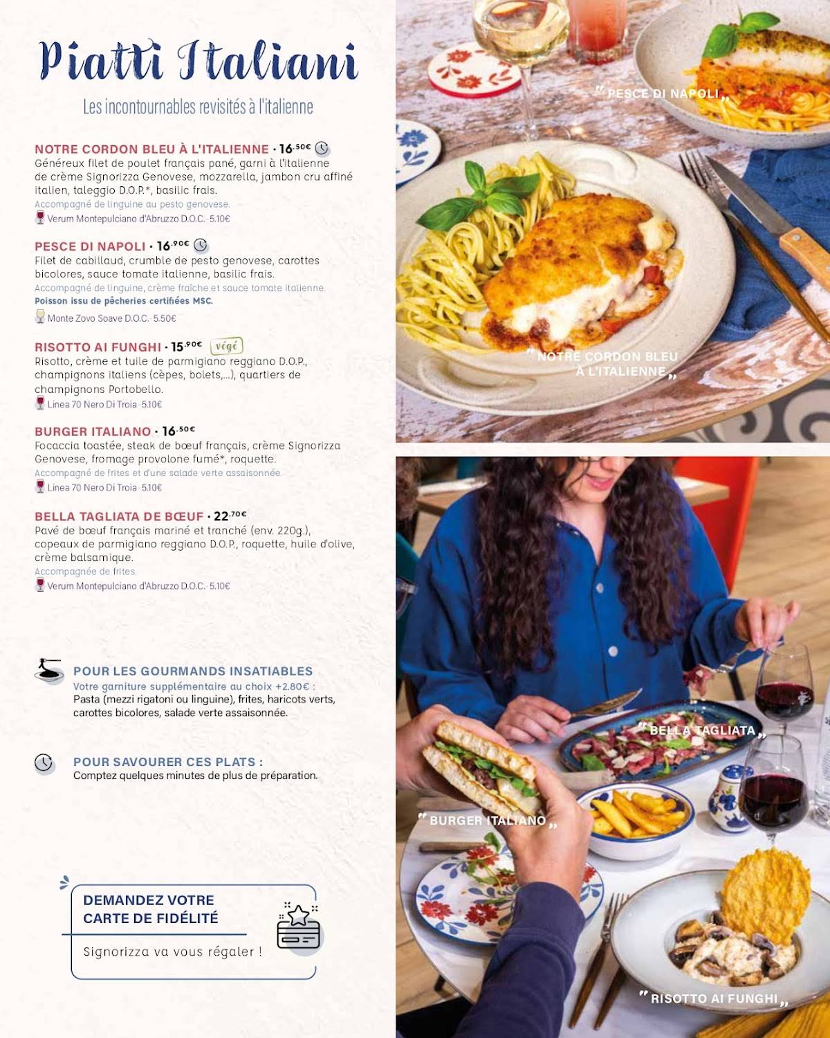 Signorizza Rivesaltes меню