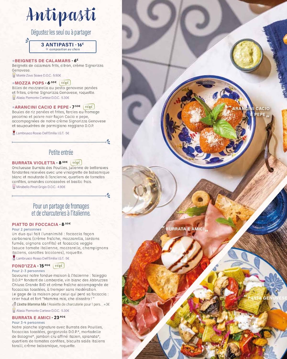 Signorizza Rivesaltes меню