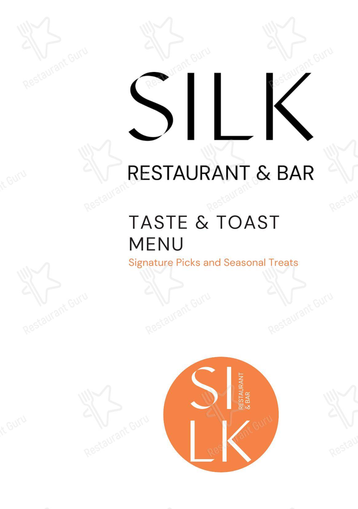 菜单 ресторана Silk - Restaurant & Bar