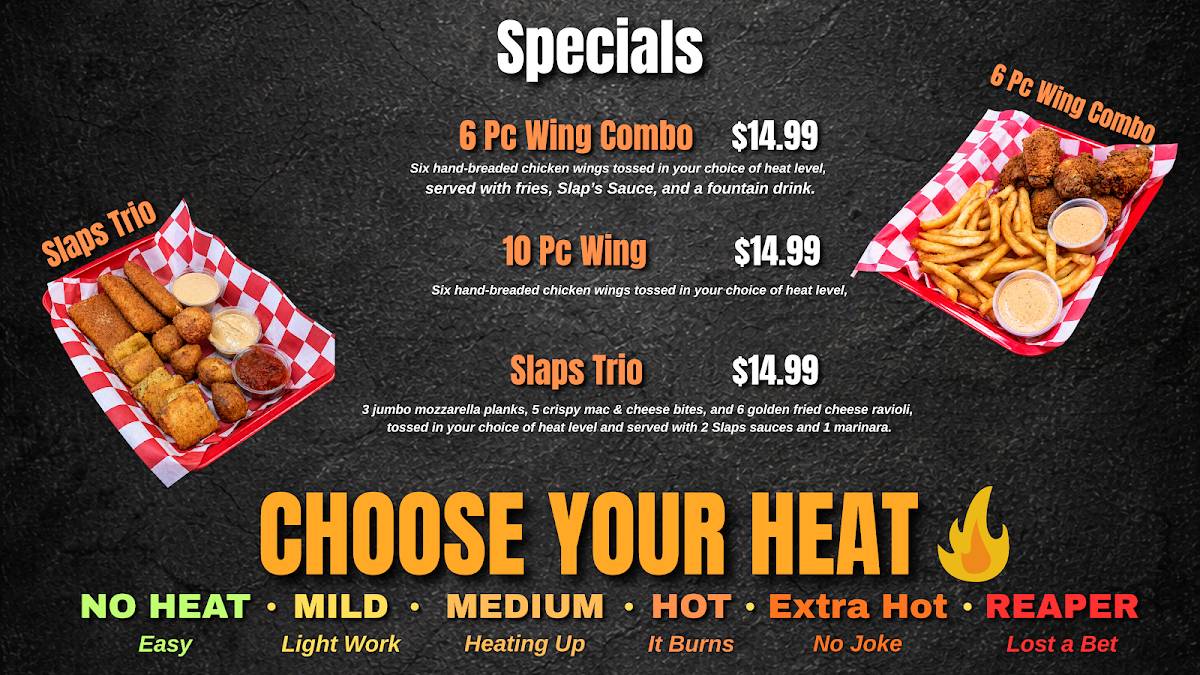 Slaps Hot Chicken меню