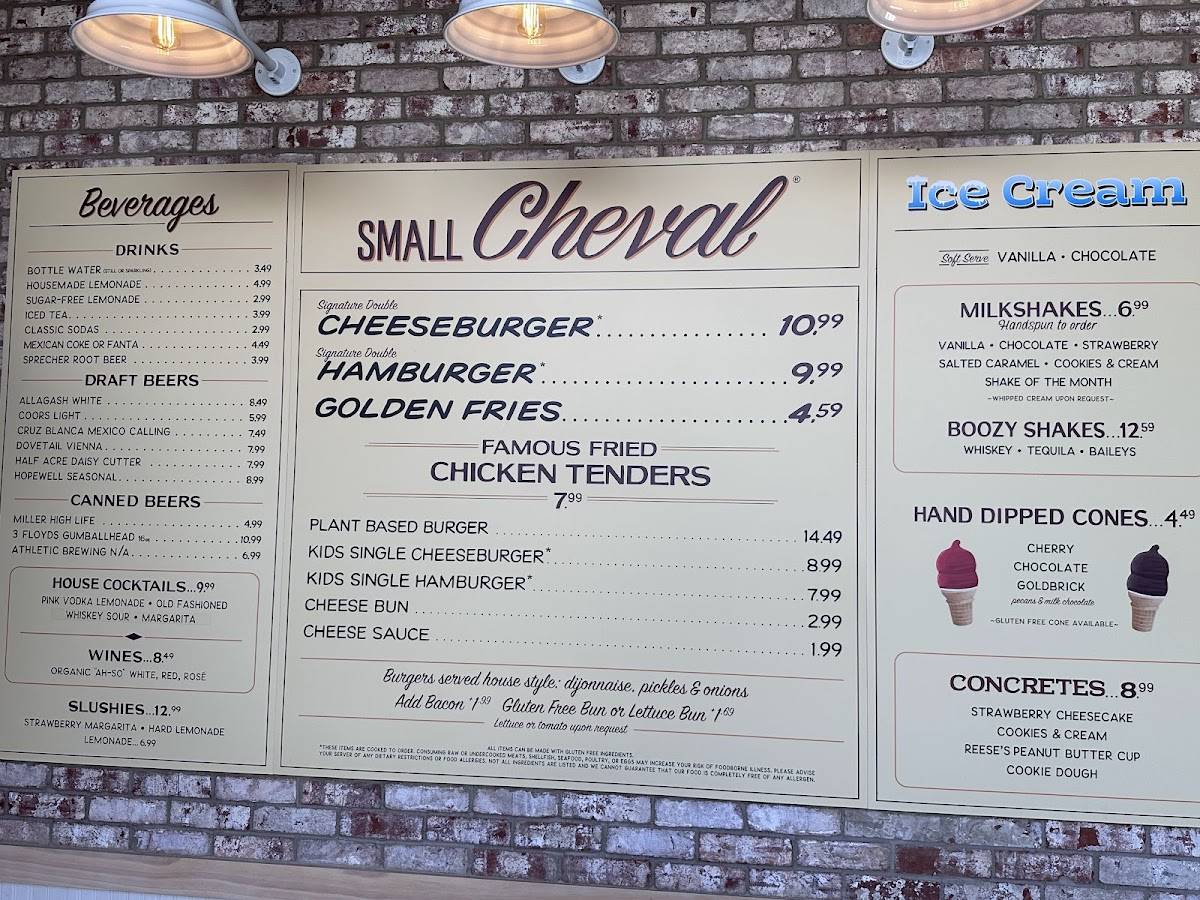 Small Cheval- Rosemont меню