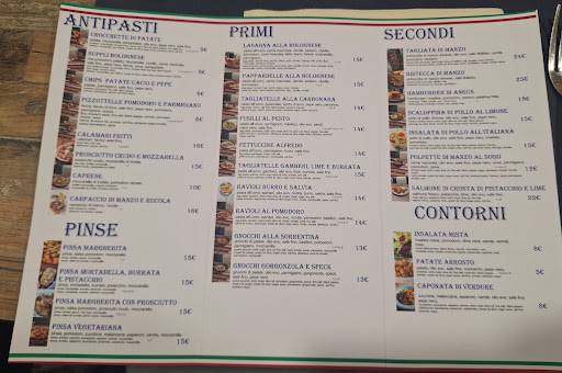 Sughereta Restaurant меню