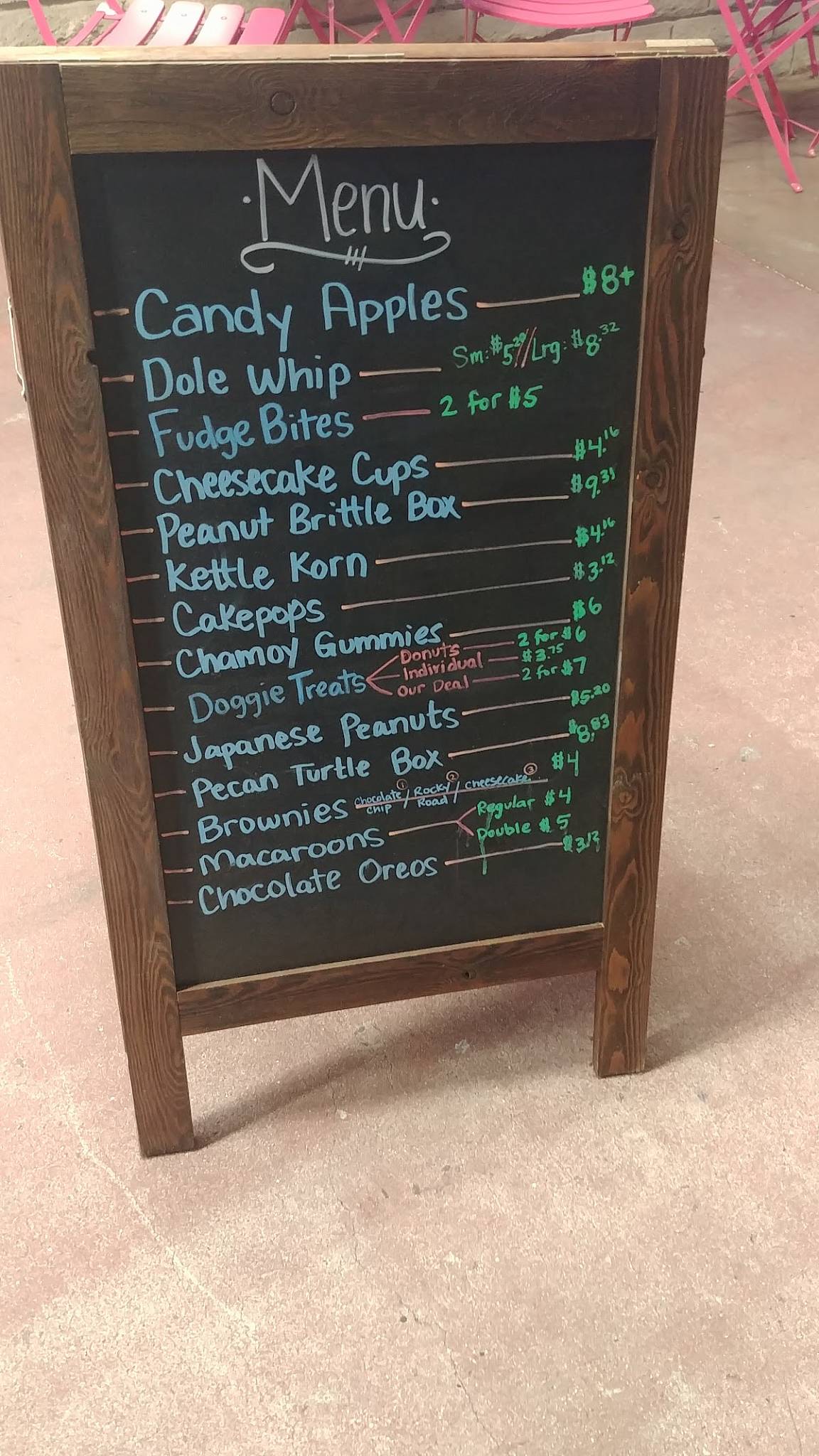 SweetsStop меню