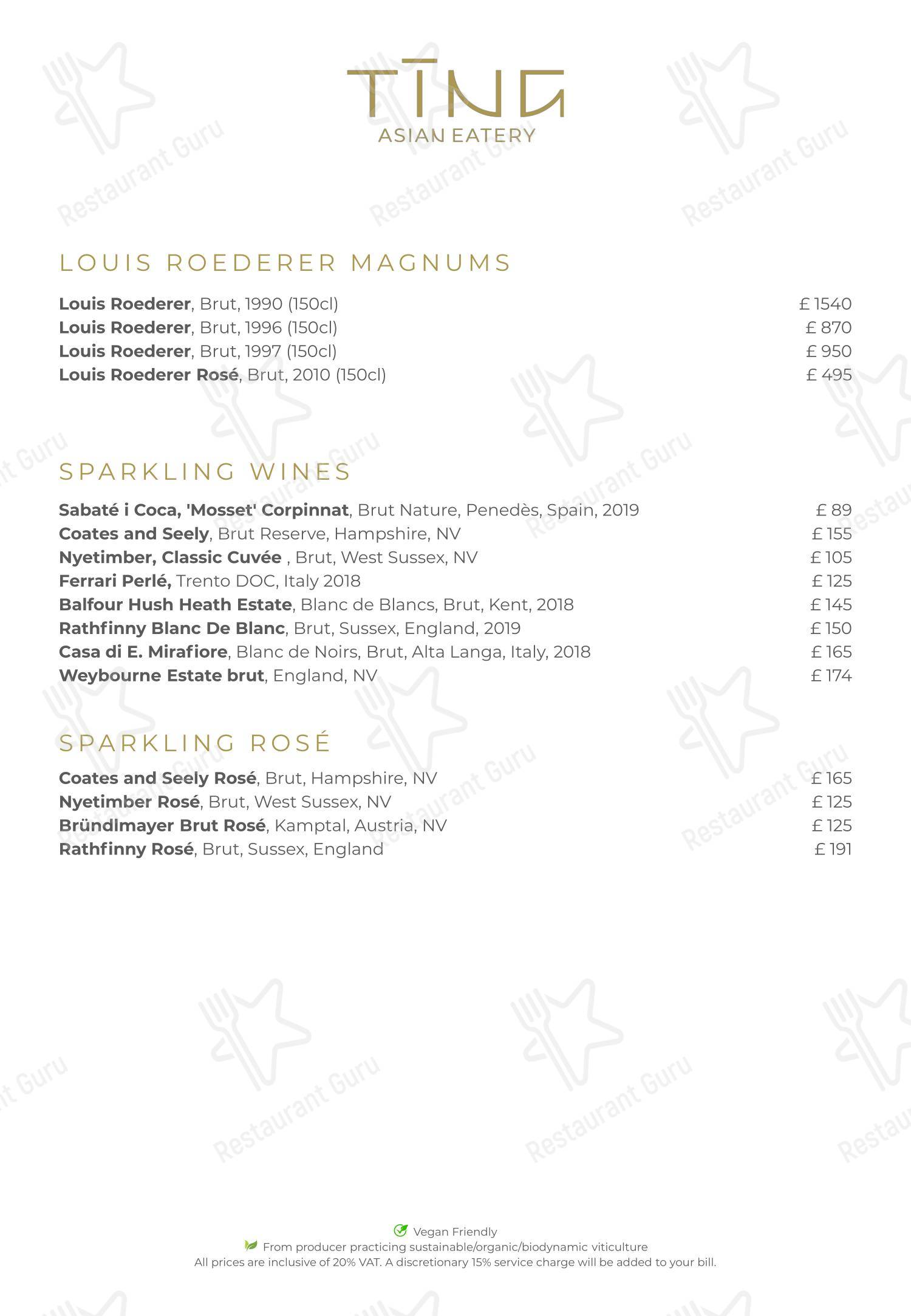 Меню ресторана TĪNG - Boronia Catering Menu Pack