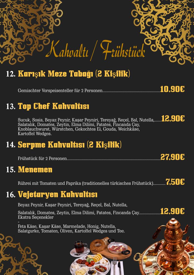 TOP CHEF RESTAURANT PASSAU меню