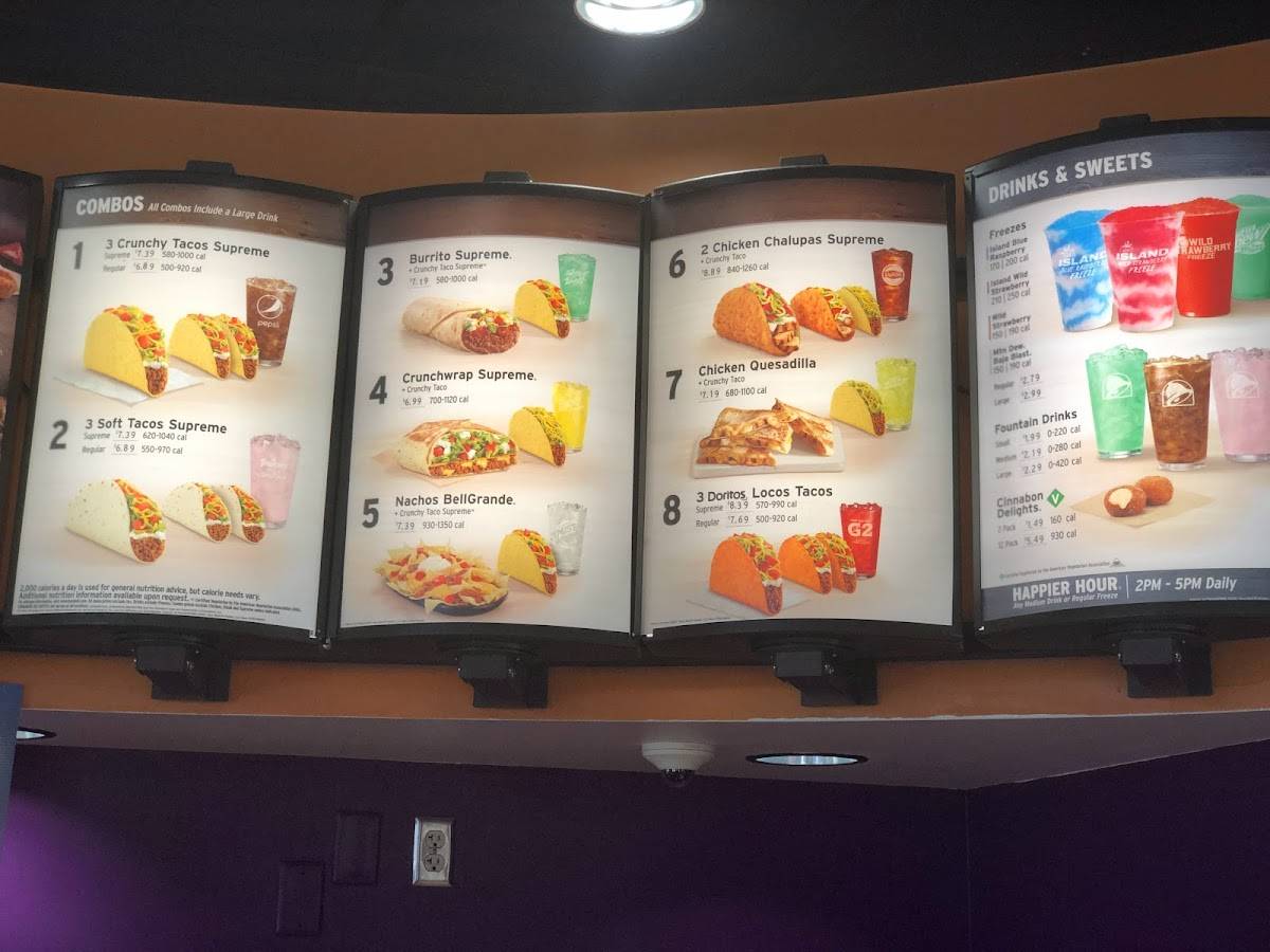 Taco Bell меню