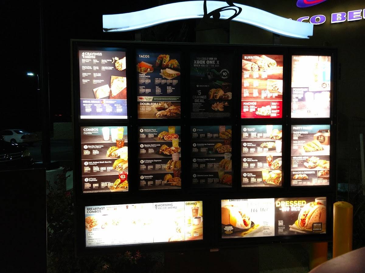 Taco Bell меню