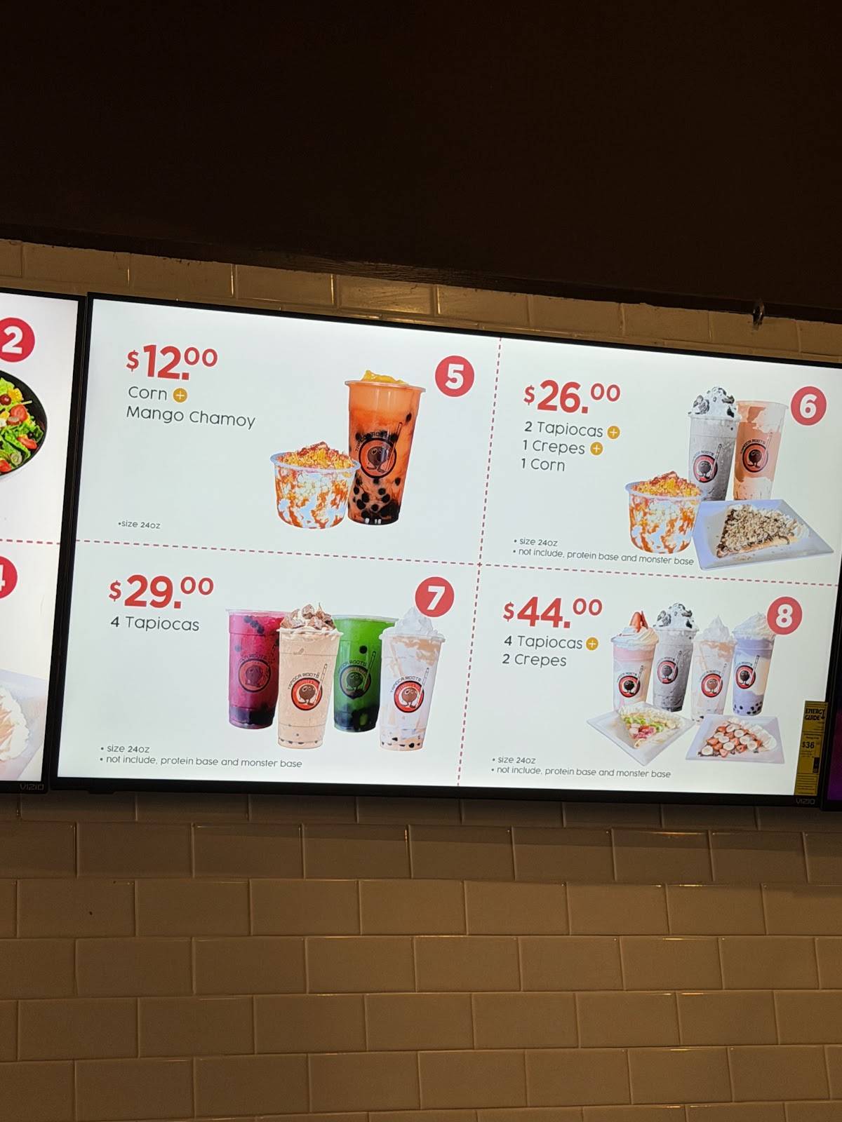 Tapioca Rush меню