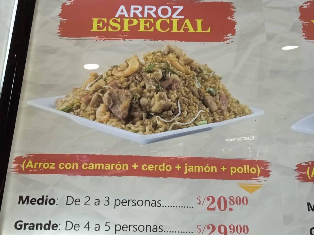 Techos Rojos CC Carnaval меню