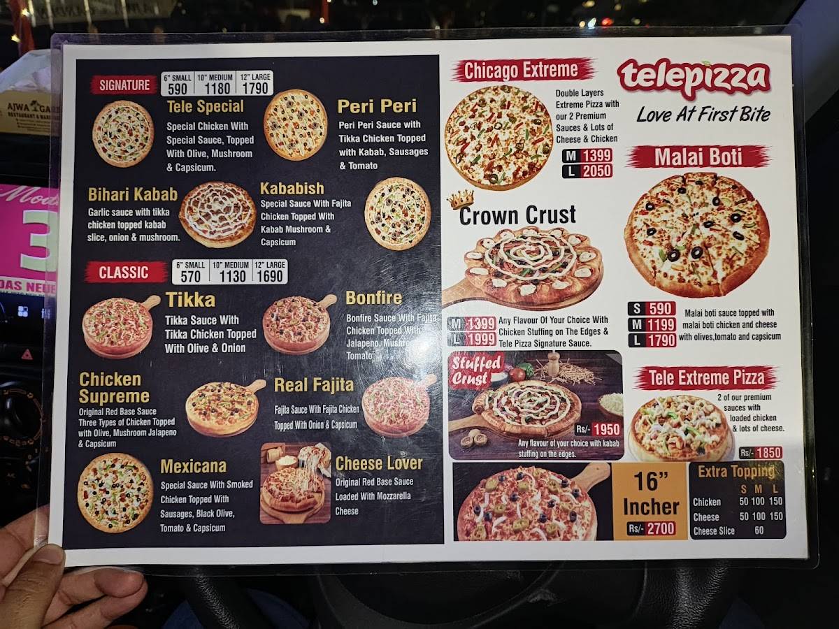 Telepizza меню