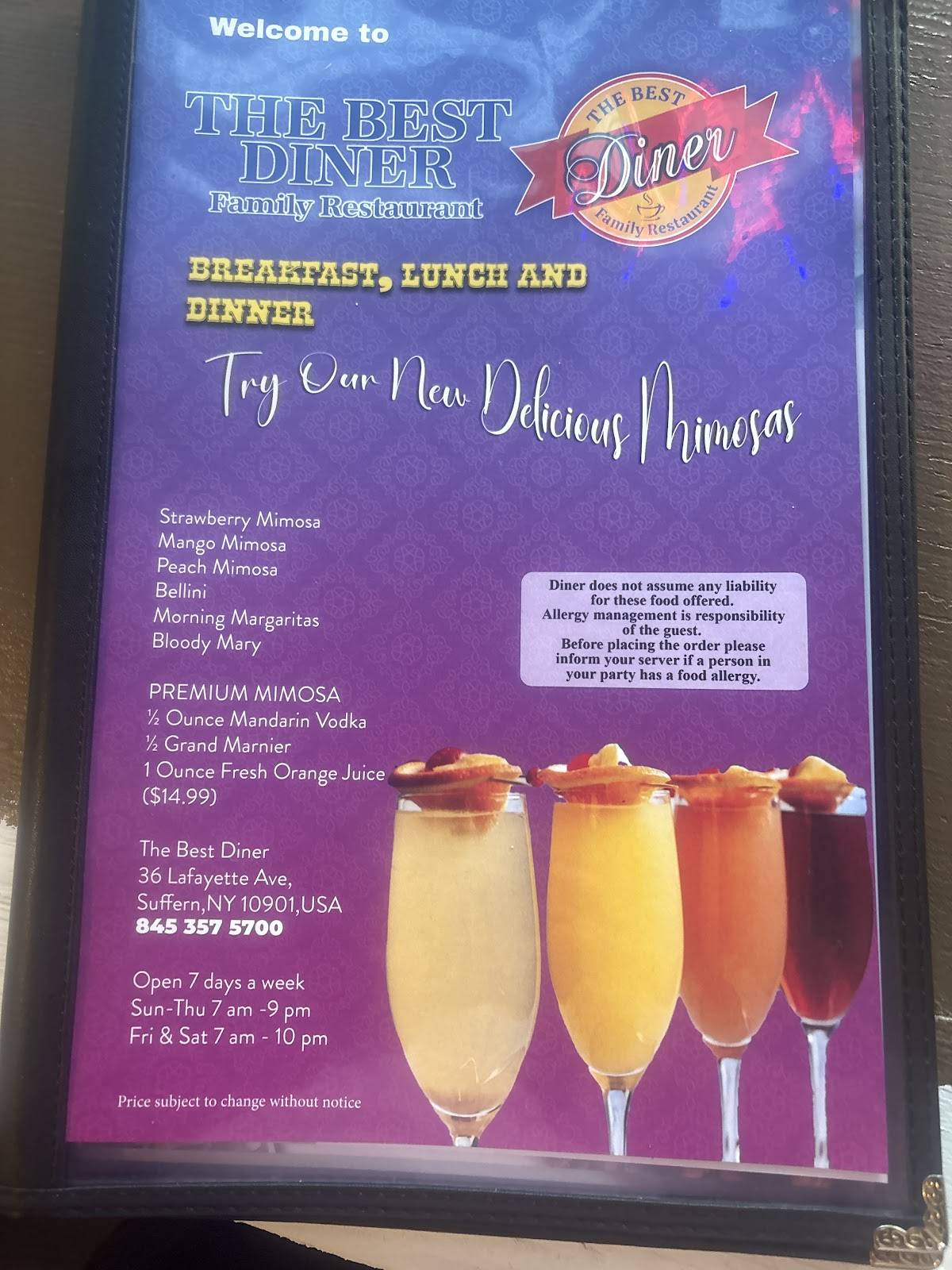 The Best Diner - Family Restaurant меню