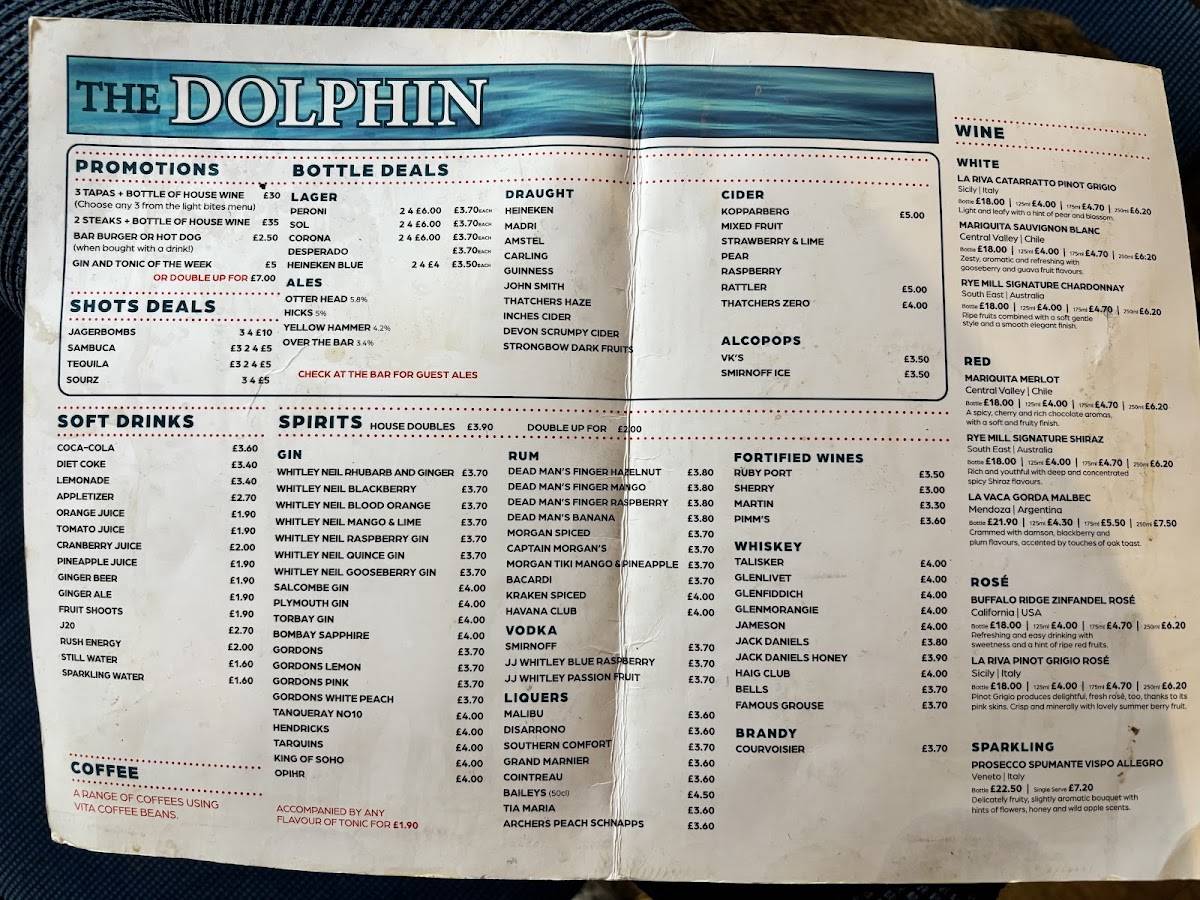 The Dolphin меню