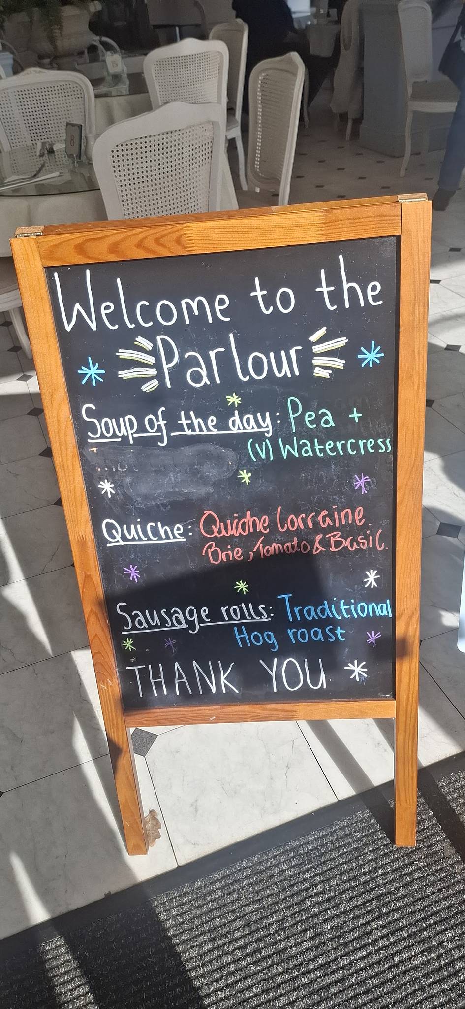 The Parlour at Springfields Home & Garden меню