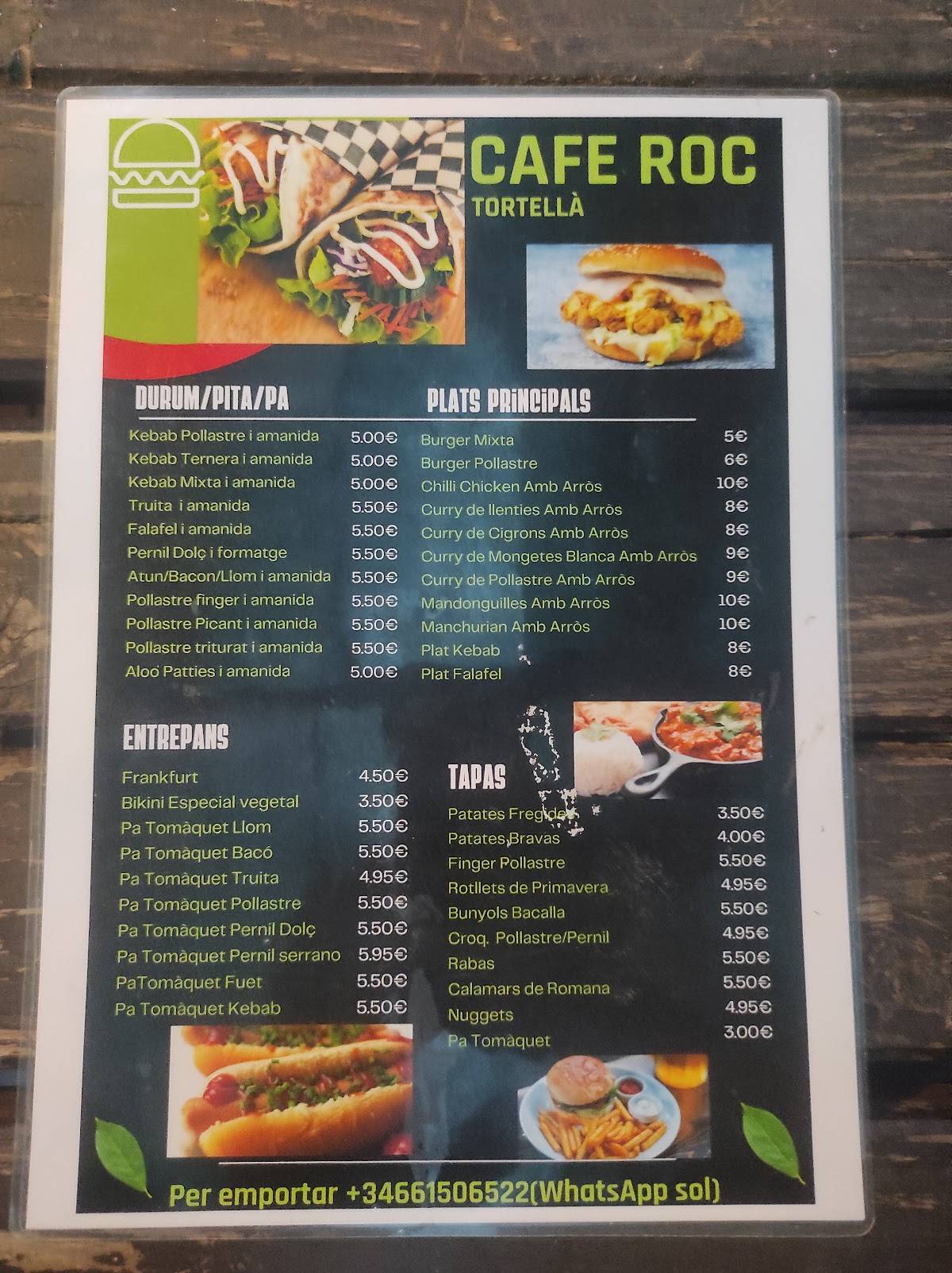 Tortellà Pizza Kebab (Cafe Roc) меню