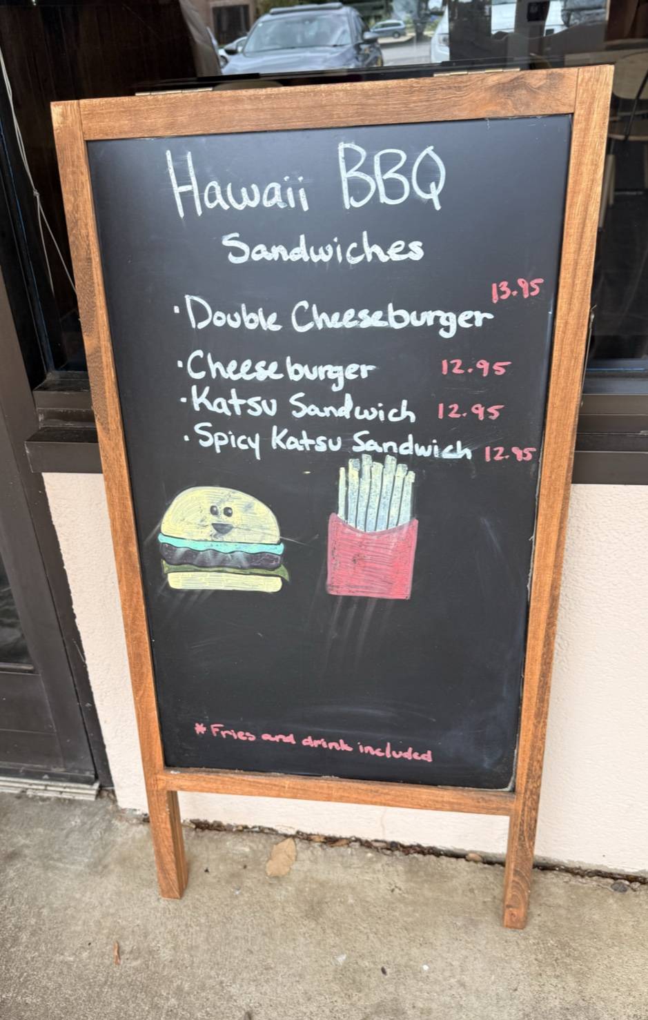 Triangle Hawaii BBQ меню