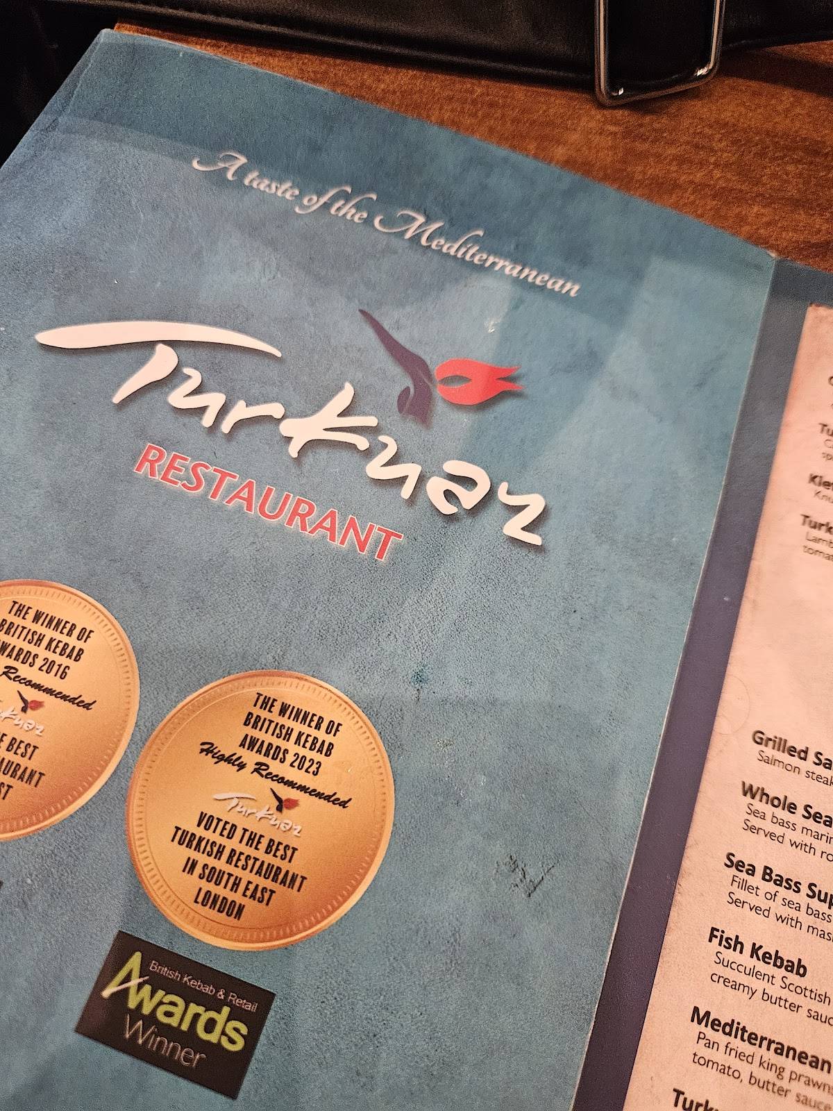 Turkuaz Restaurant меню