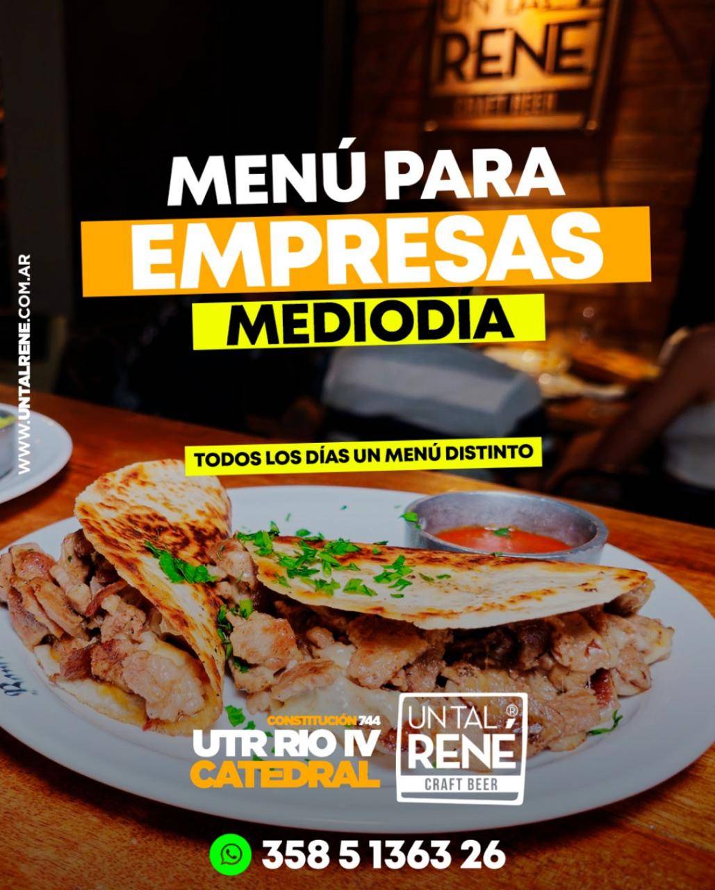 UN TAL RENE CATEDRAL меню
