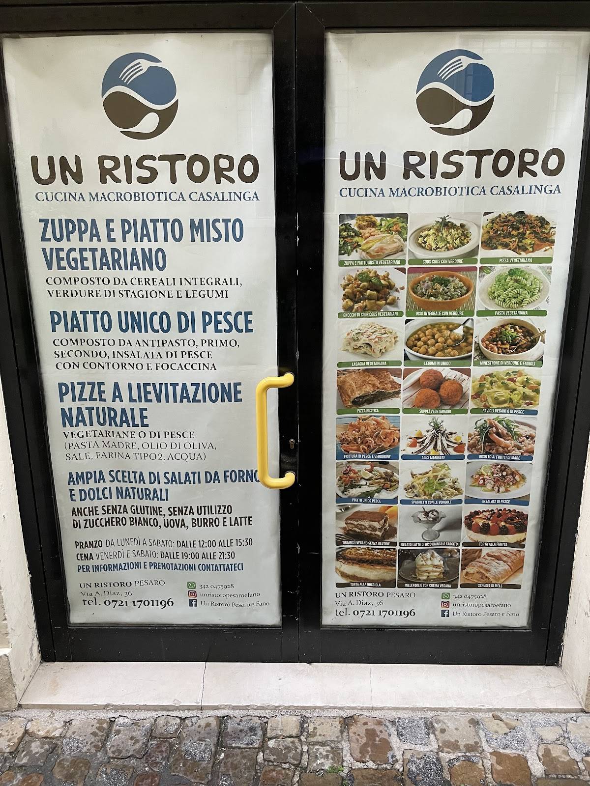 Un Ristoro - Cucina Macrobiotica Casalinga меню