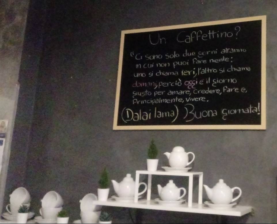 Un caffettino? меню