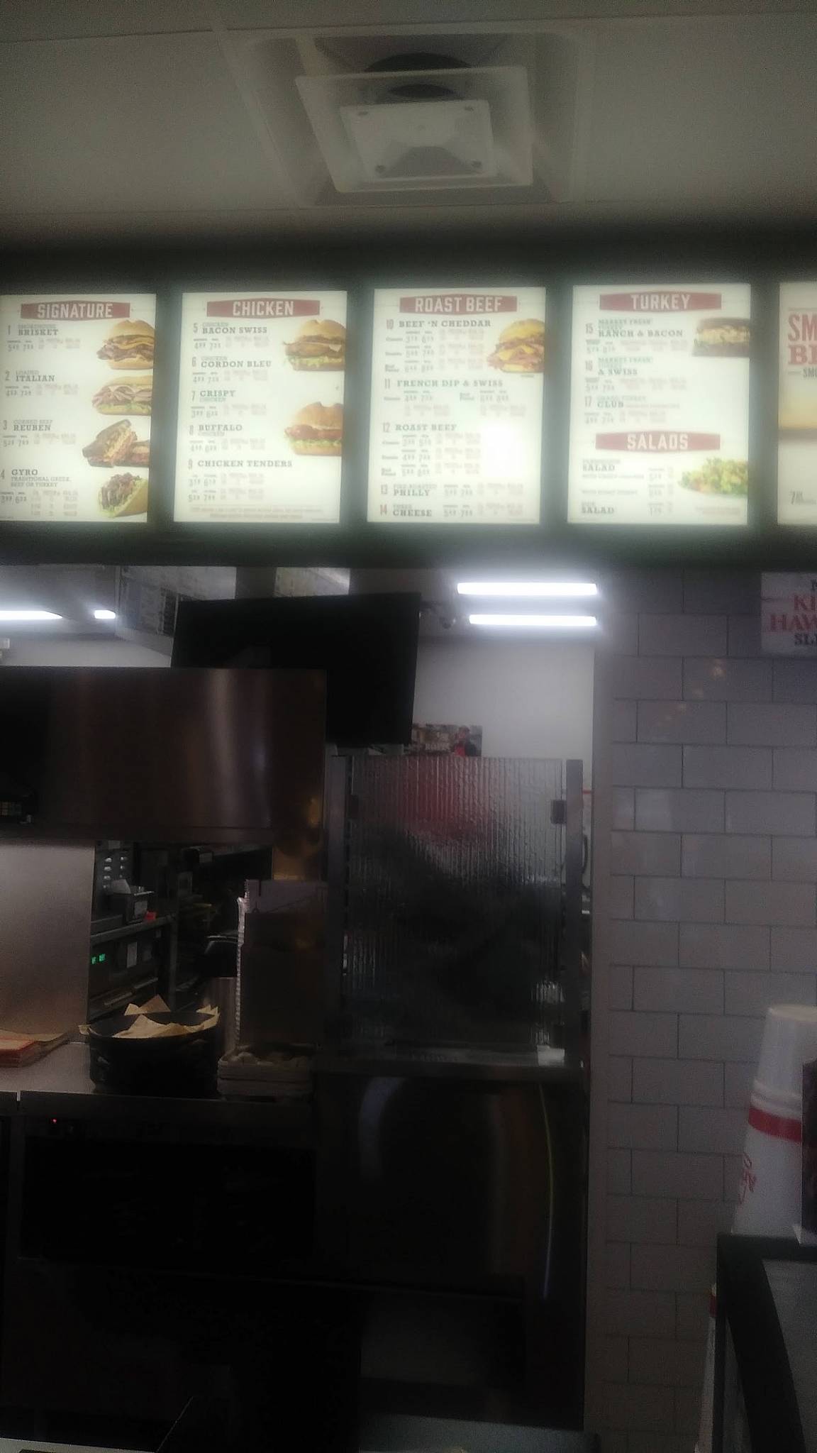 Arby's меню