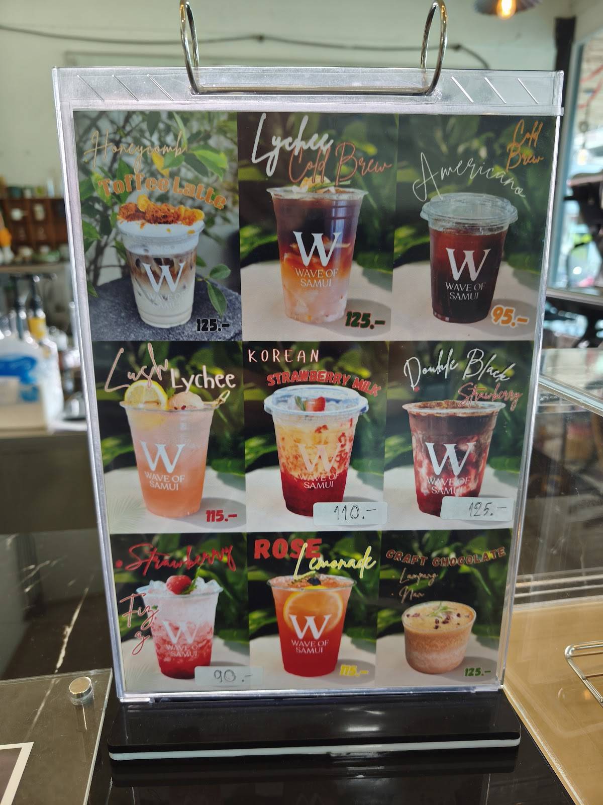 WAVE OF SAMUI CAFE меню