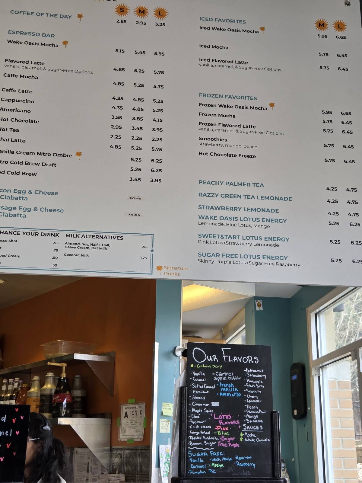 Wake Oasis Coffee меню