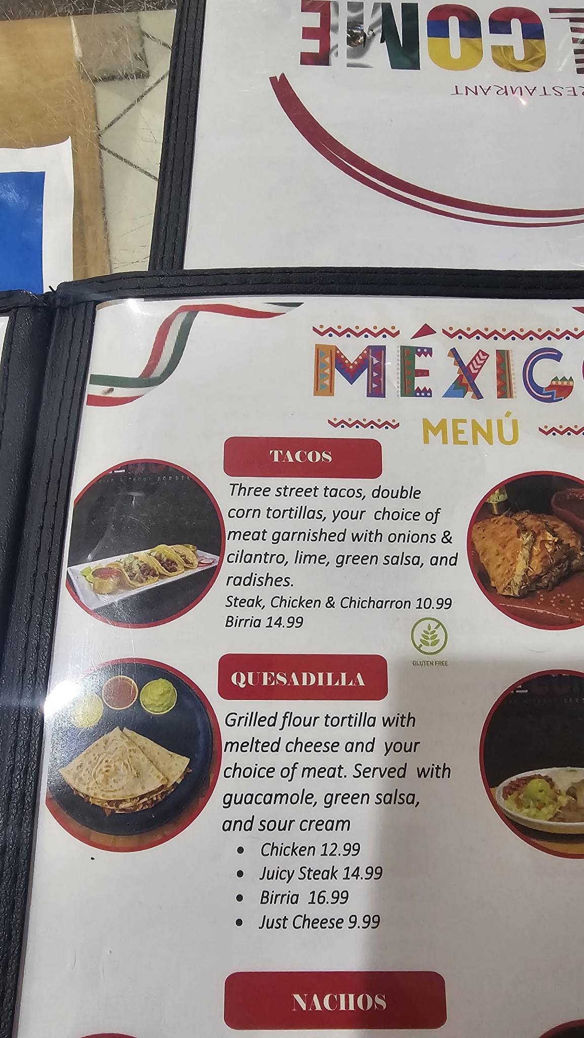 Welcome Restaurant and Bar en Ruston, tacoma меню
