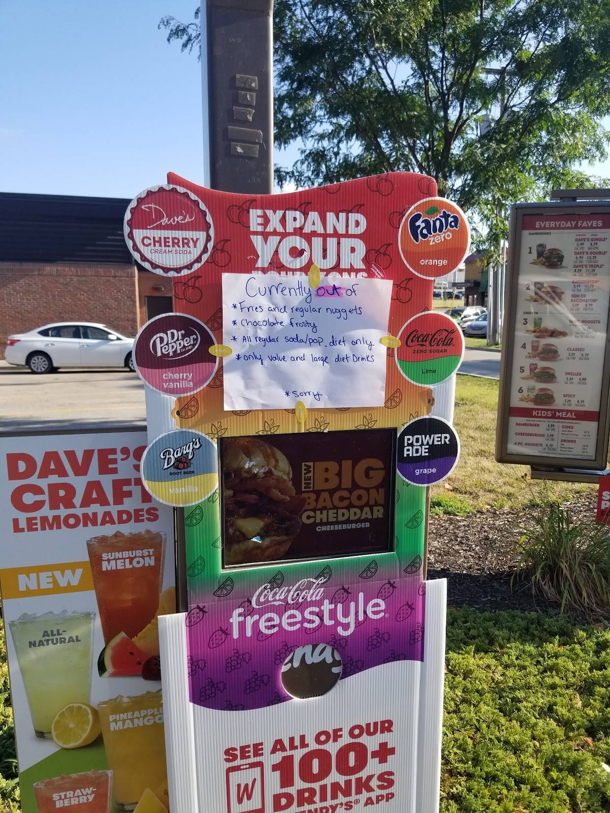 Wendy's меню