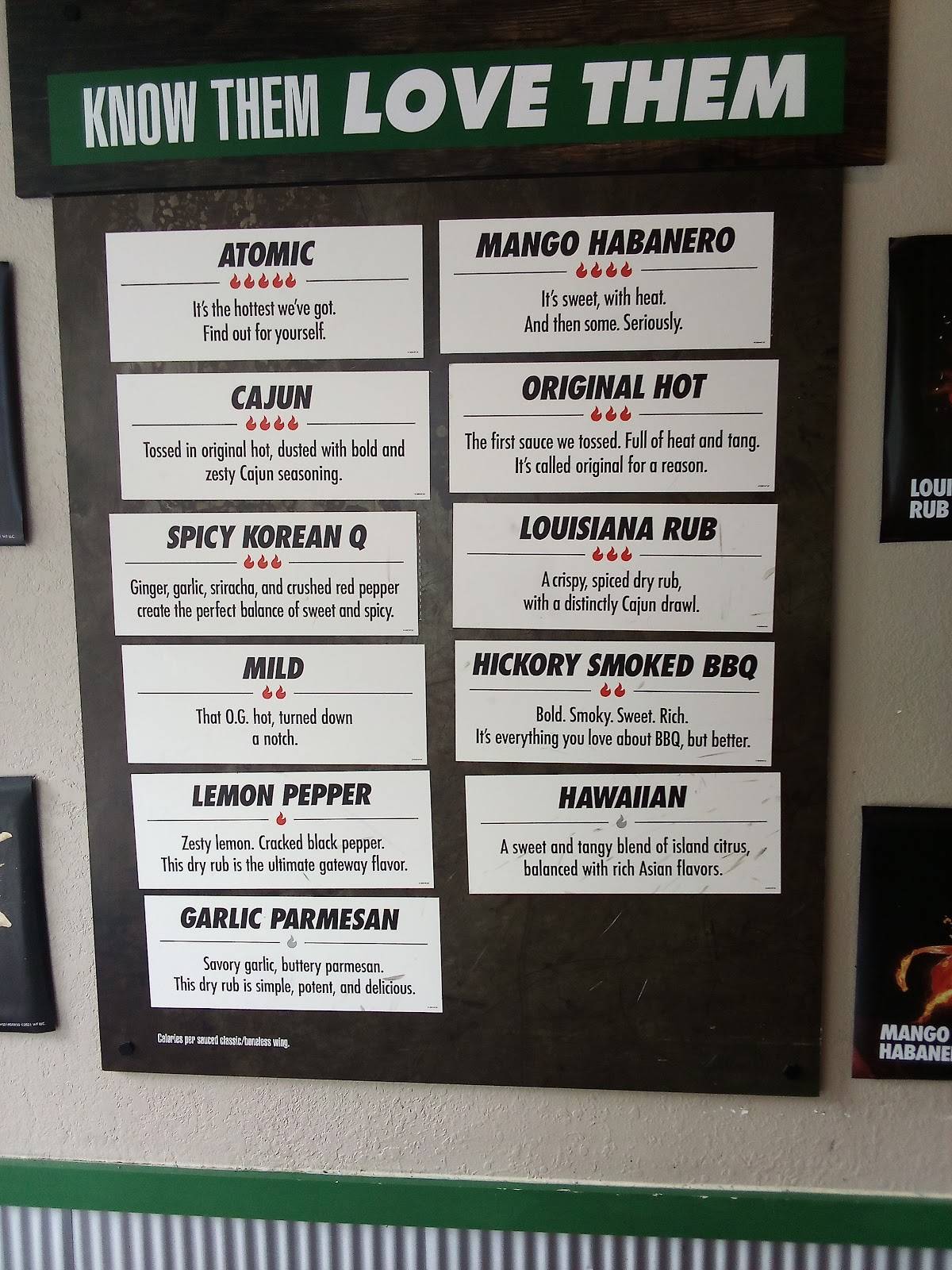 Wingstop меню