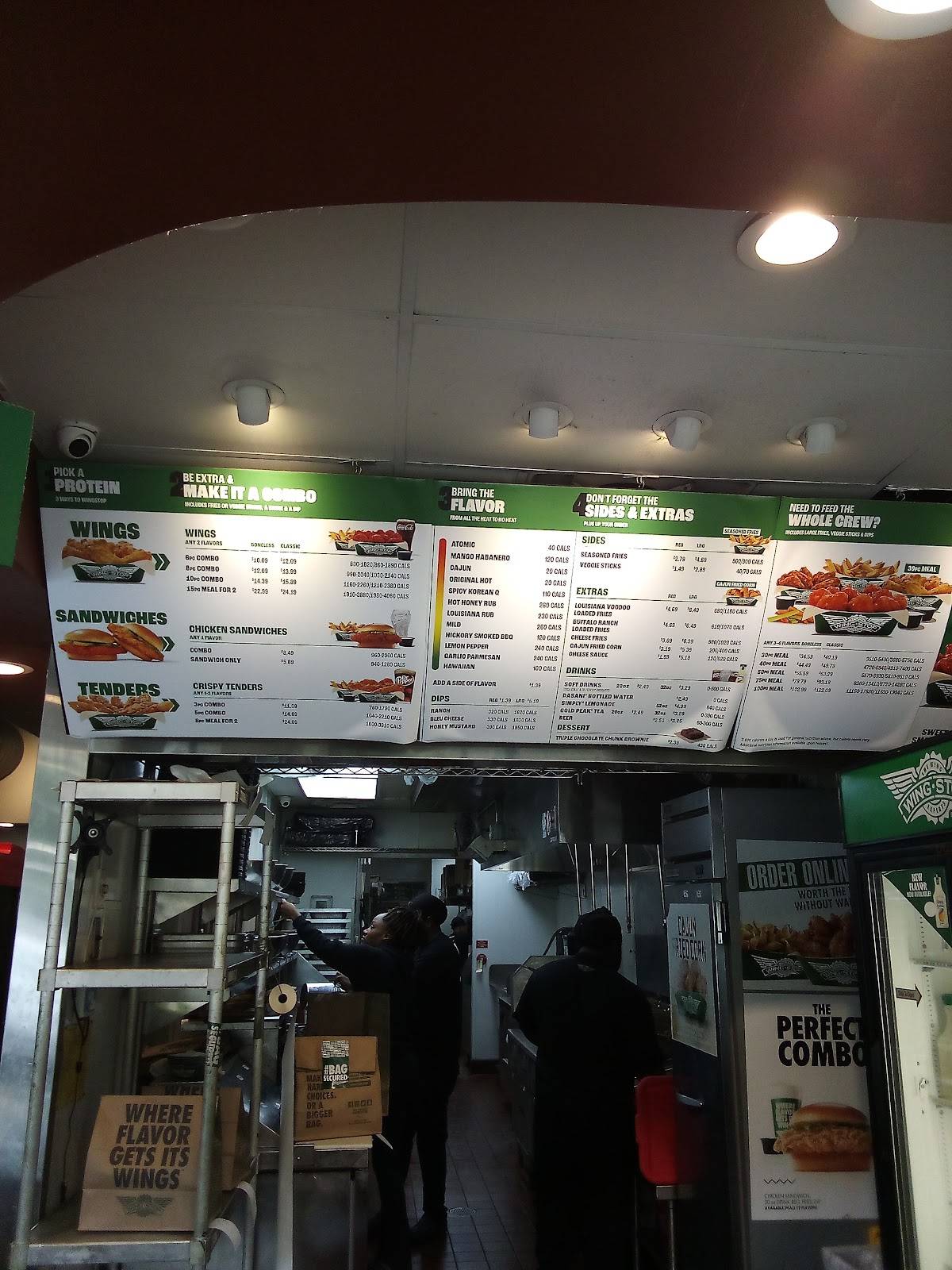 Wingstop меню