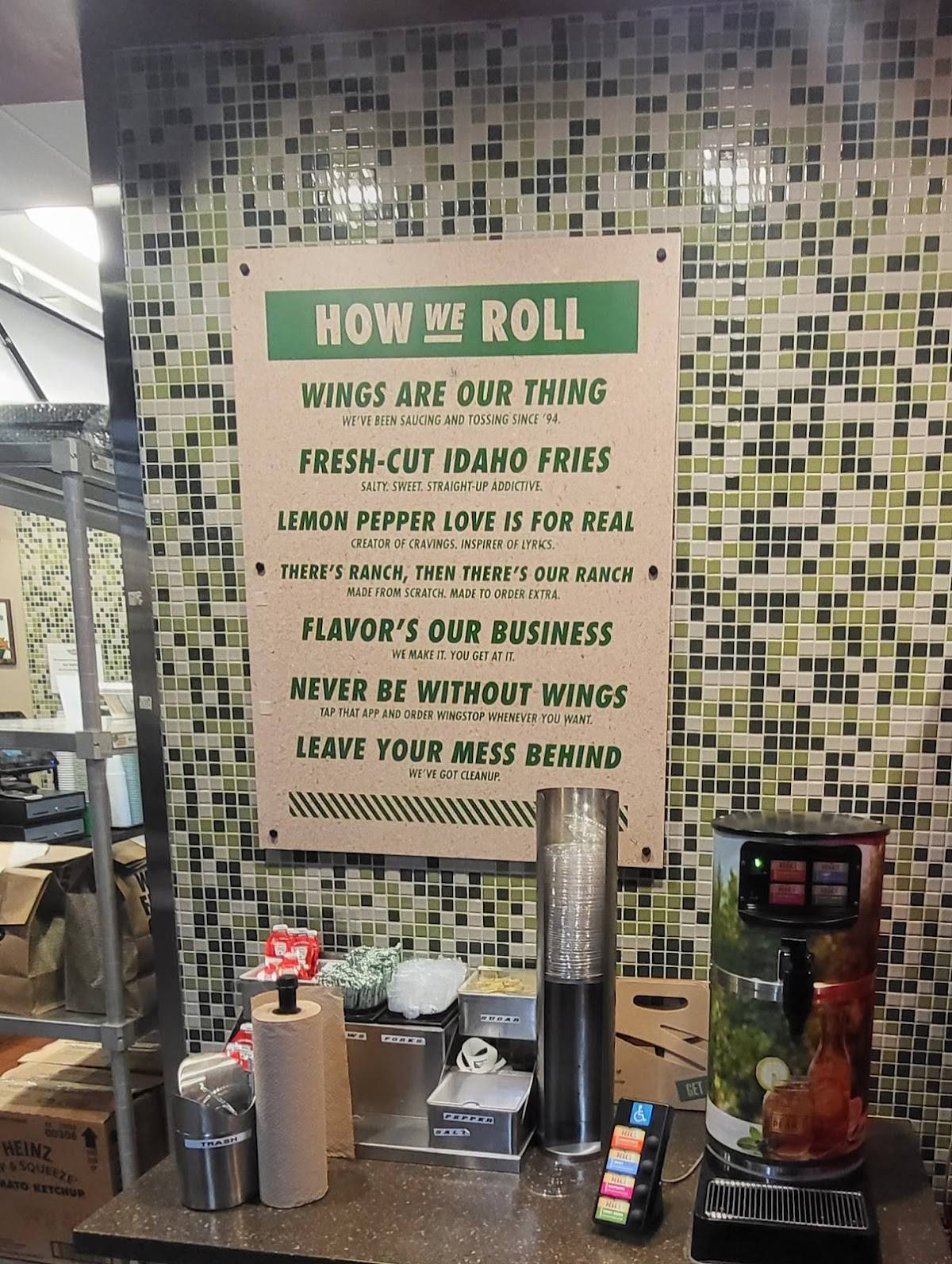 Wingstop меню