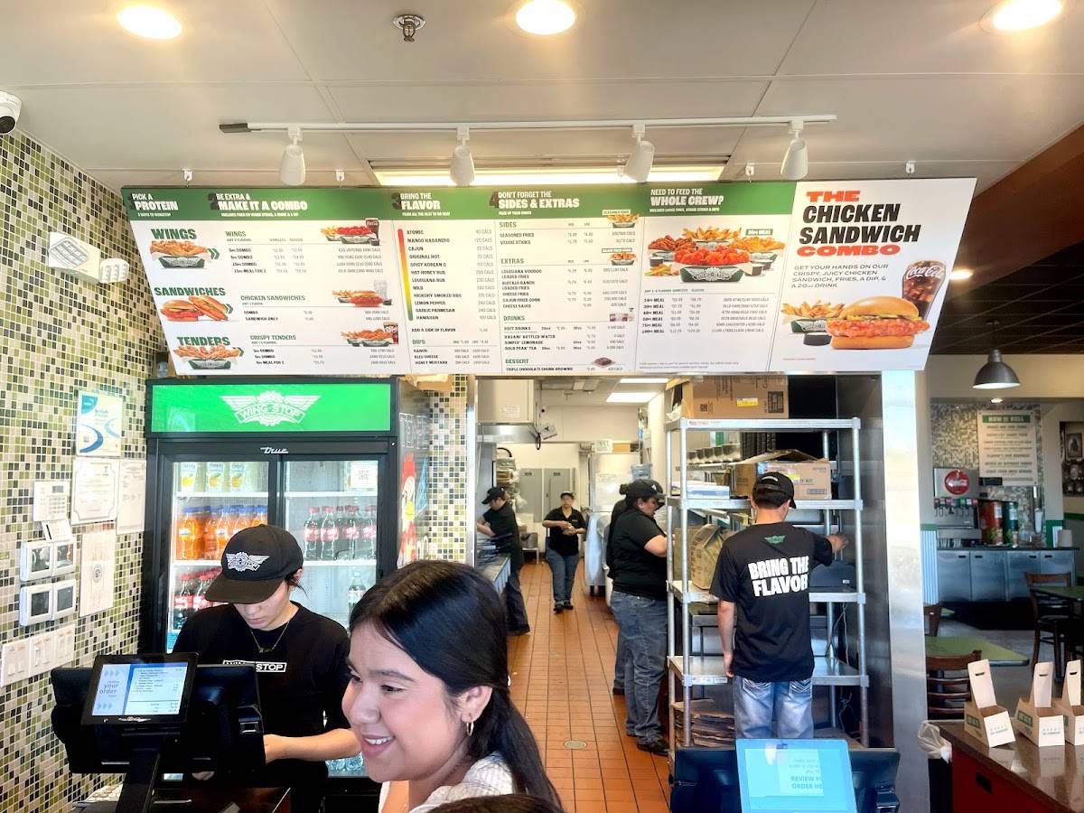 Wingstop меню