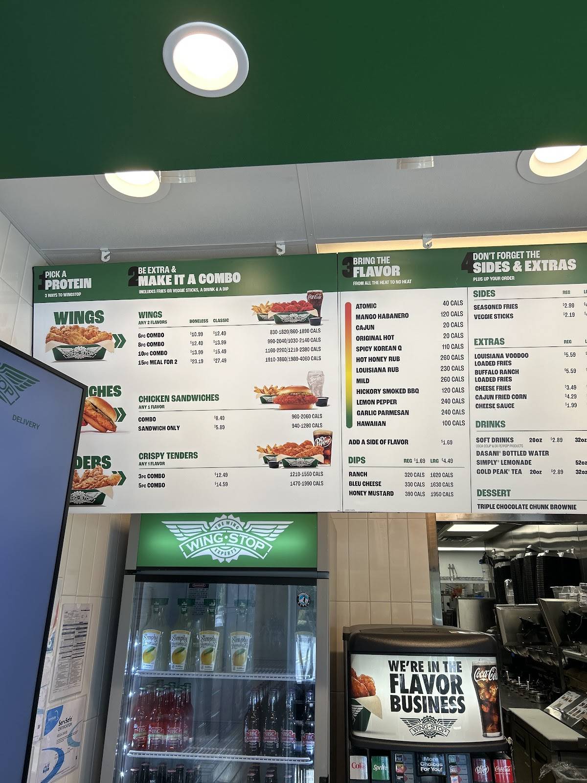 Wingstop меню
